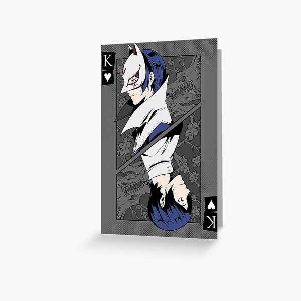 Persona 5 Joker Card Greeting Card by KOSCs