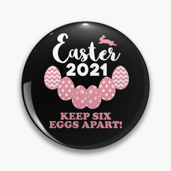 Item preview, Pink Easter 2021 6 Eggs Apart Quarantine 6ft feet parody designed and sold by RainbowPandas.