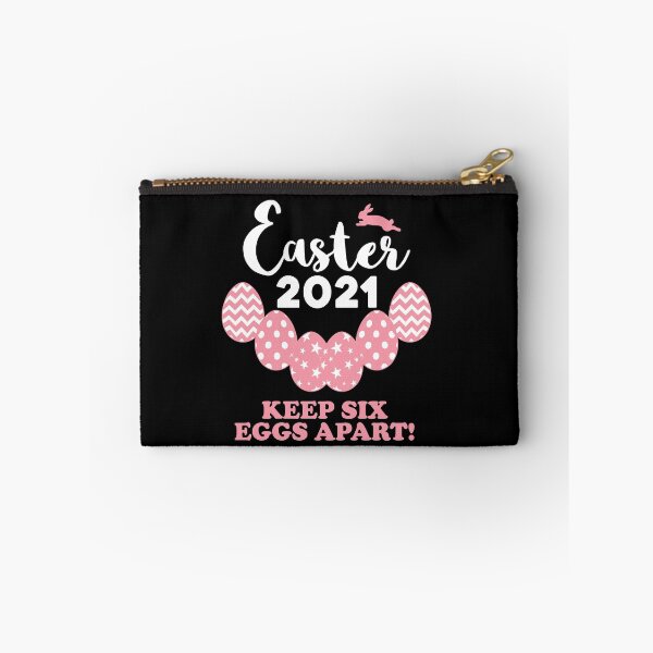 Item preview, Pink Easter 2021 6 Eggs Apart Quarantine 6ft feet parody designed and sold by RainbowPandas.