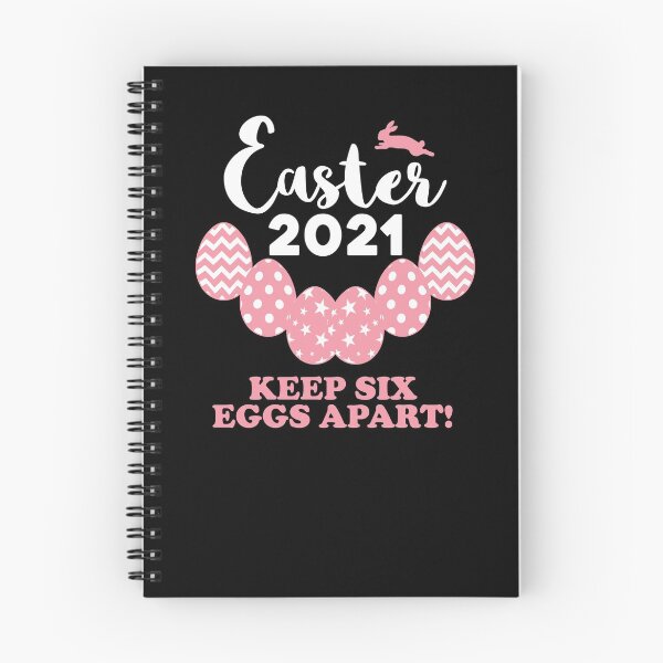 Item preview, Pink Easter 2021 6 Eggs Apart Quarantine 6ft feet parody designed and sold by RainbowPandas.
