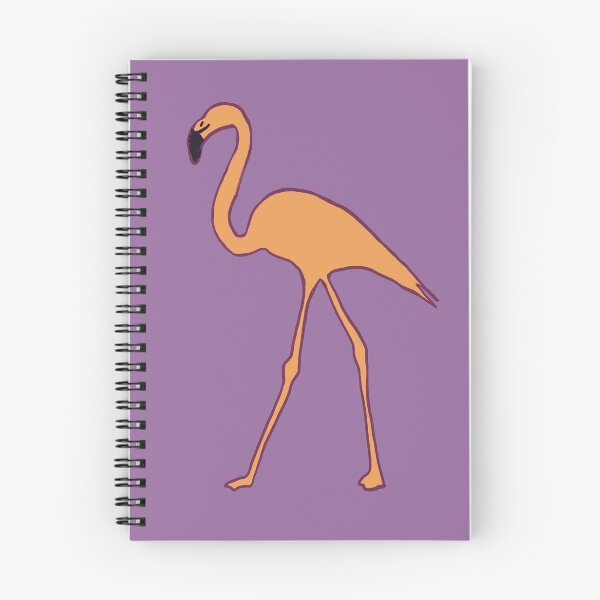 Item preview, Single flamingo (orange and purple) designed and sold by Attenborough_Fan.