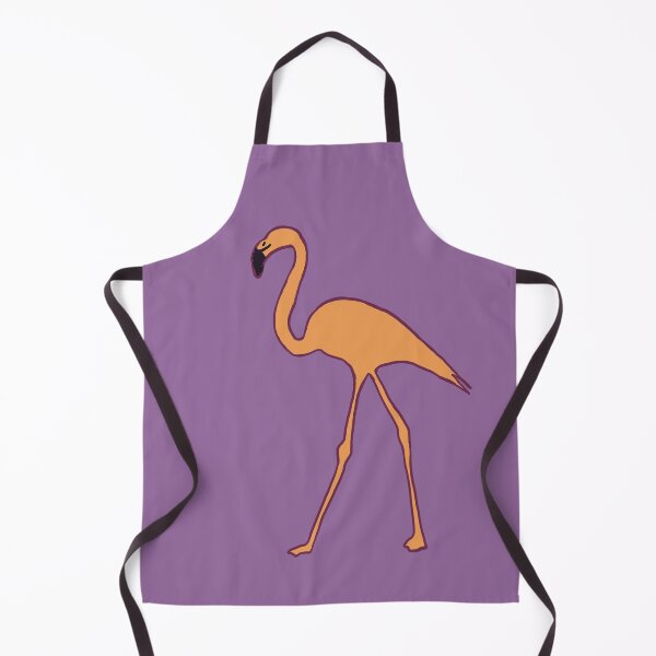 Item preview, Single flamingo (orange and purple) designed and sold by Attenborough_Fan.