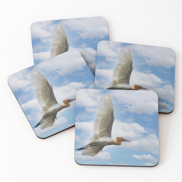 Item preview, Cattle Egret Mid Flight designed and sold by DonMc.