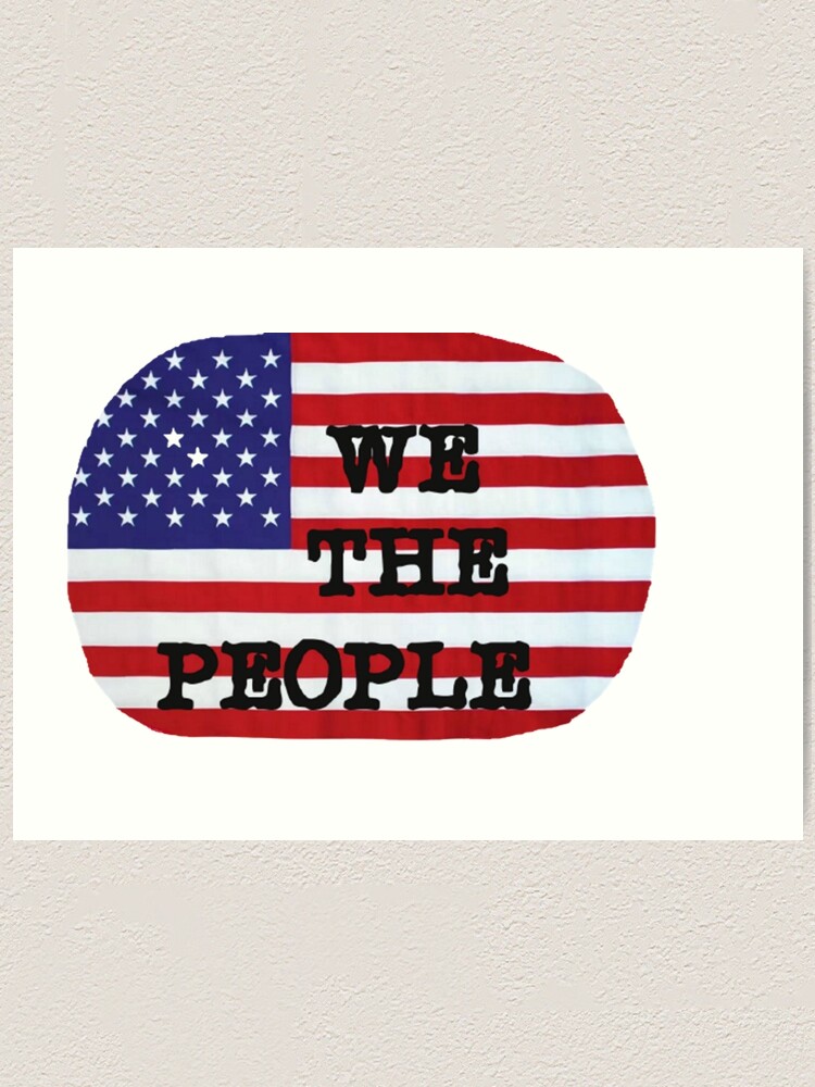 America First. We The People American Flag Wall Art 4th of july