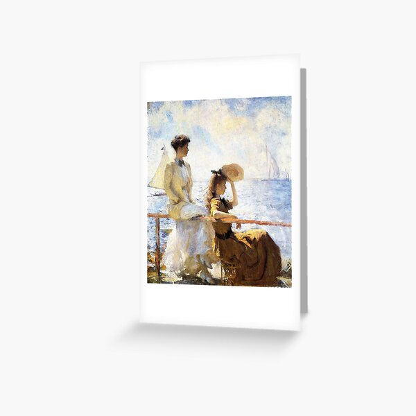 Item preview, The Athenaeum - Summer Day - Frank Benson - Vintage Art designed and sold by RickE.