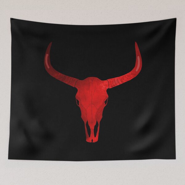 Item preview, Bull Skull (Red) designed and sold by geoceltic.
