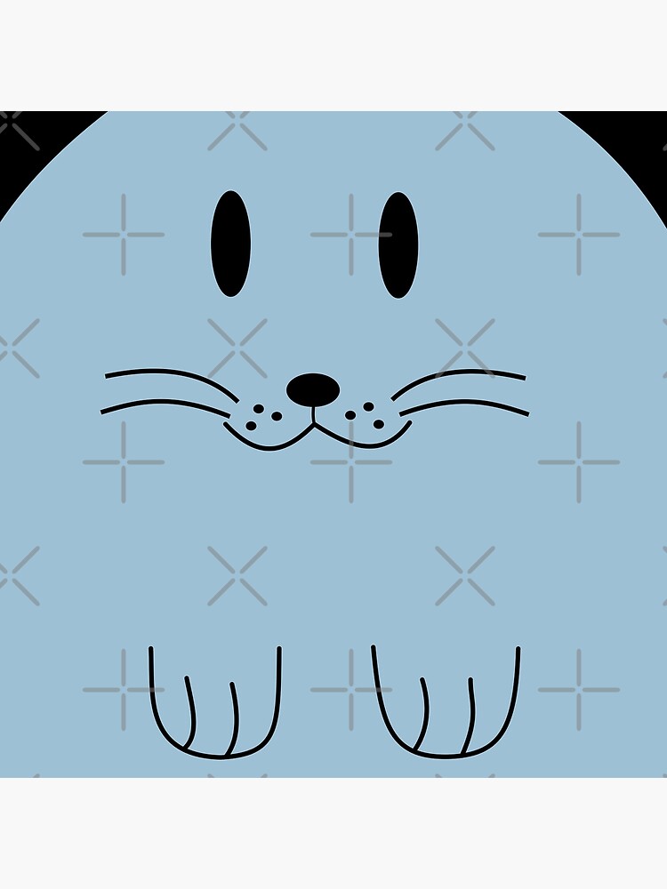 Thumbnail 2 of 2, Tote Bag, Cute cuddly kitten - light blue designed and sold by reIntegration.