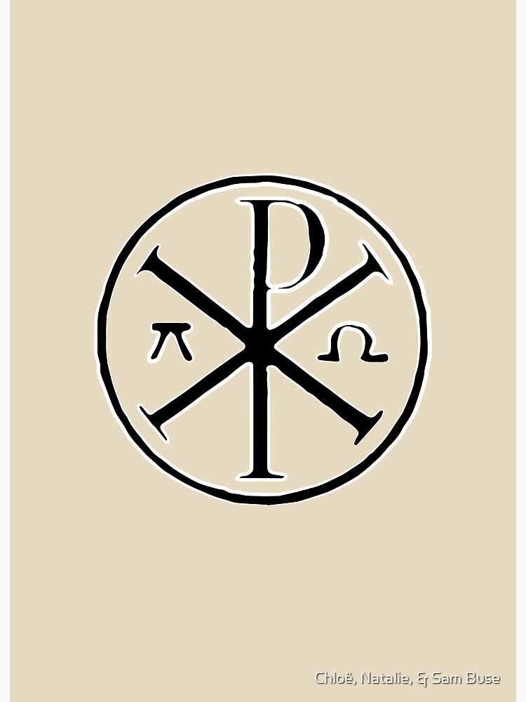 Chi Ro Christogram Christian Symbol for Jesus Christ Art Board Print