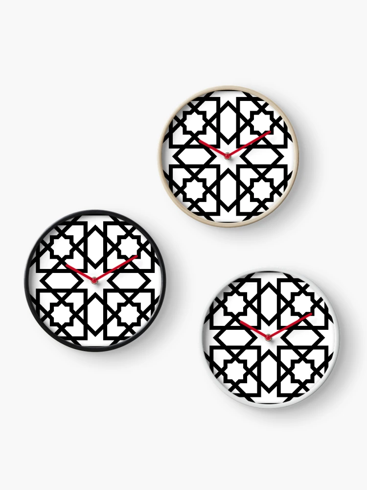Thumbnail 3 of 4, Clock, Islamic pattern designed and sold by NeteDesign.