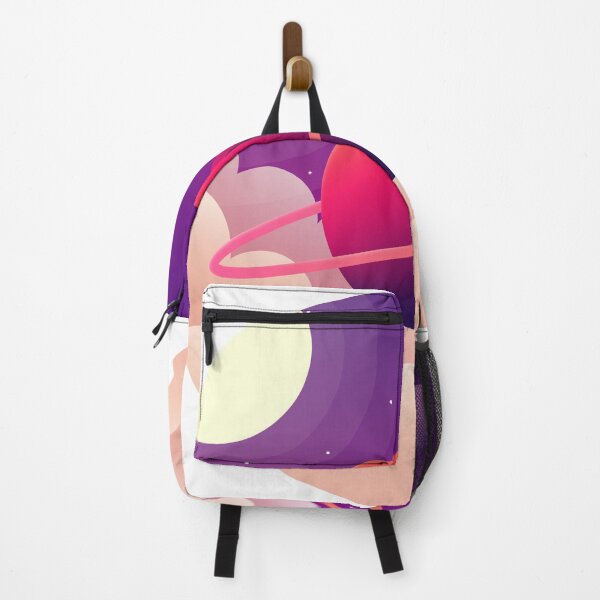 Item preview, Colorful gradient planet flying pastel clouds illuminated by night moon designed and sold by Butterfly-Dream.