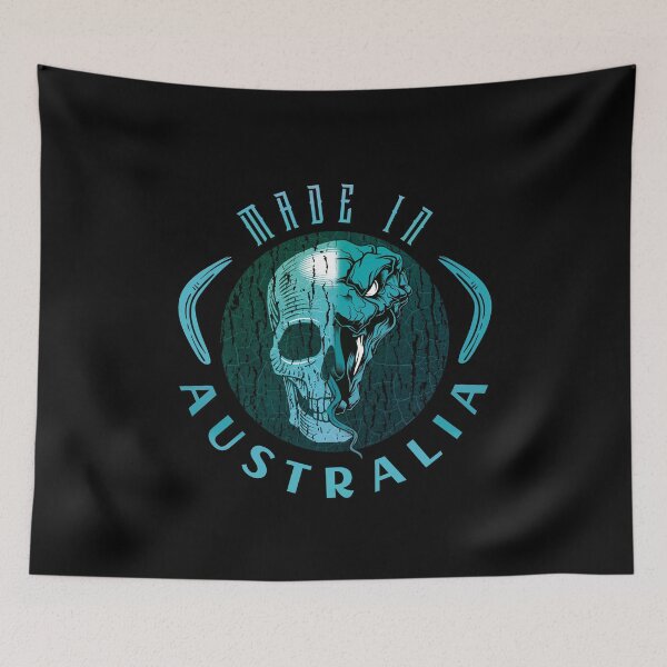Item preview, Made in Australia Snake Skull Deadly Boomerang designed and sold by OmmeDesigns.