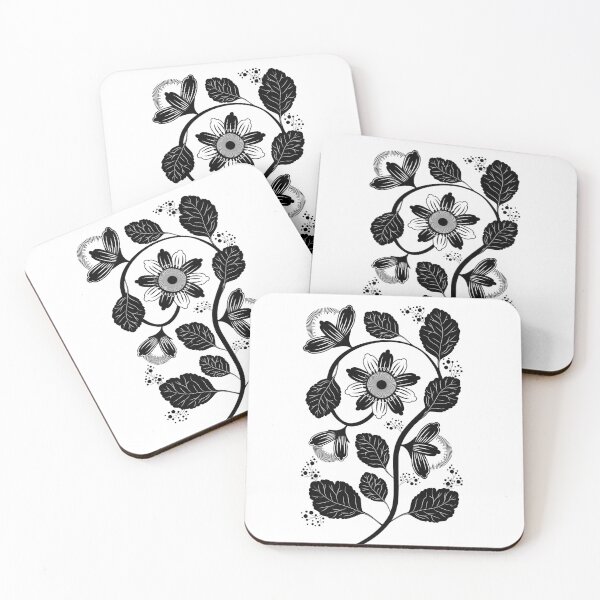 Item preview, black and white plant artwork designed and sold by 1PRINTORA1.