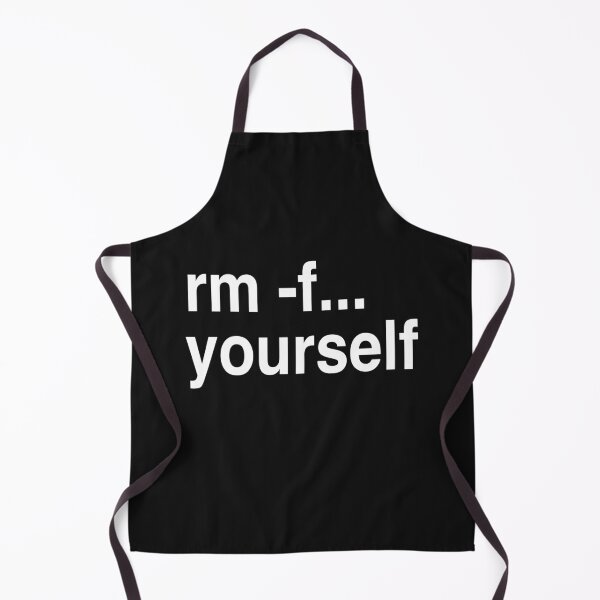 Item preview, Linux Command rm -f Funny White Version designed and sold by curledup-cat.