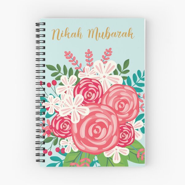 Item preview, Nikah Mubarak, Floral Illustration With Roses And Flowers. Wedding designed and sold by agoodworddesign.