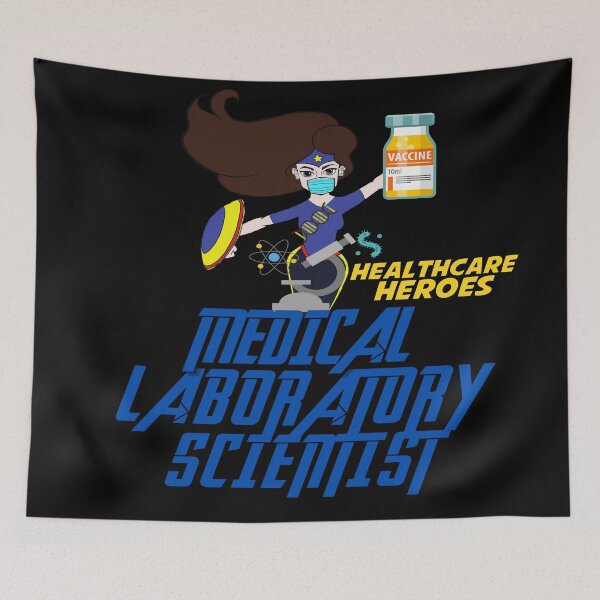 Item preview, MEDICAL LABORATORY SCIENTIST WOMAN LAB WEEK HERO designed and sold by Hippiesole.