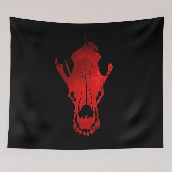 Item preview, Wolf Skull (Red) designed and sold by geoceltic.
