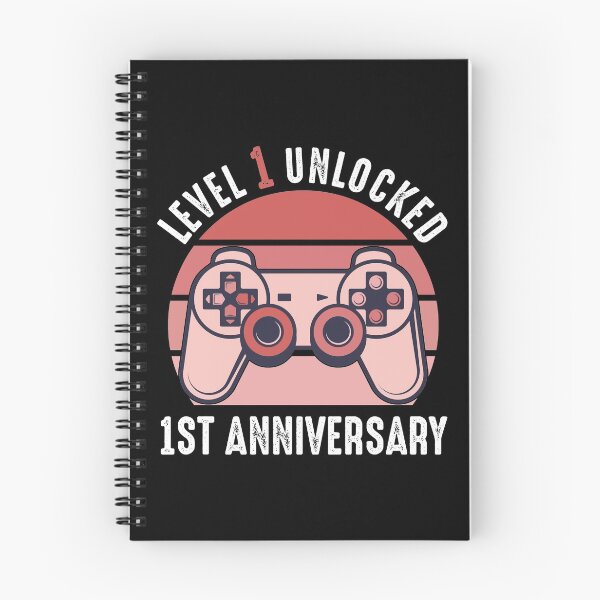 Item preview, Level 1 Unlocked 1st Anniversary Gamer designed and sold by RandomStuffShop.