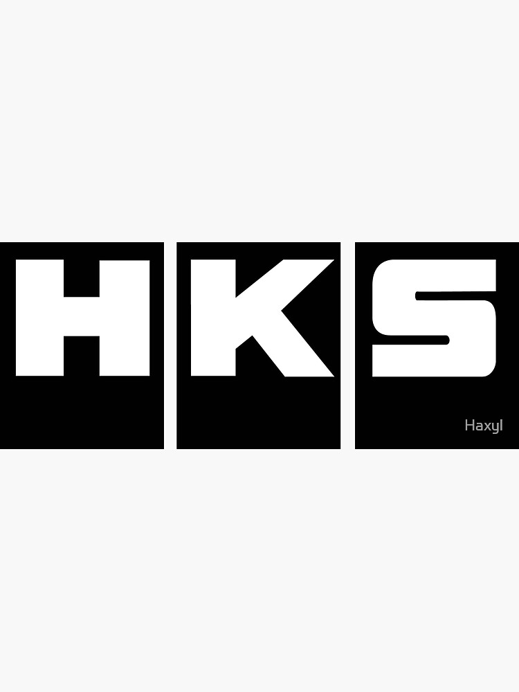 HKS Car Tuning Black Sticker for Sale by Haxyl