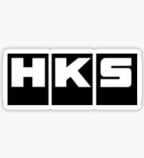 HKS Car Tuning Black Sticker