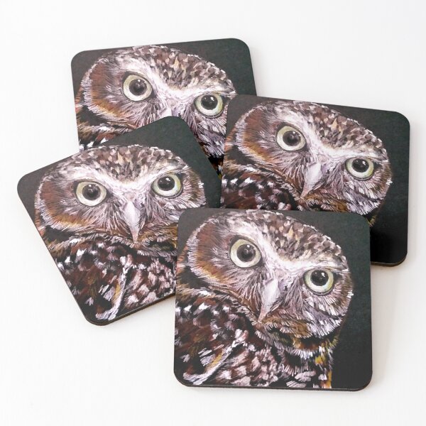 Artikelvorschau, Original Burrowing Owl Buntstiftkunst entworfen und verkauft von Tricia Newton.