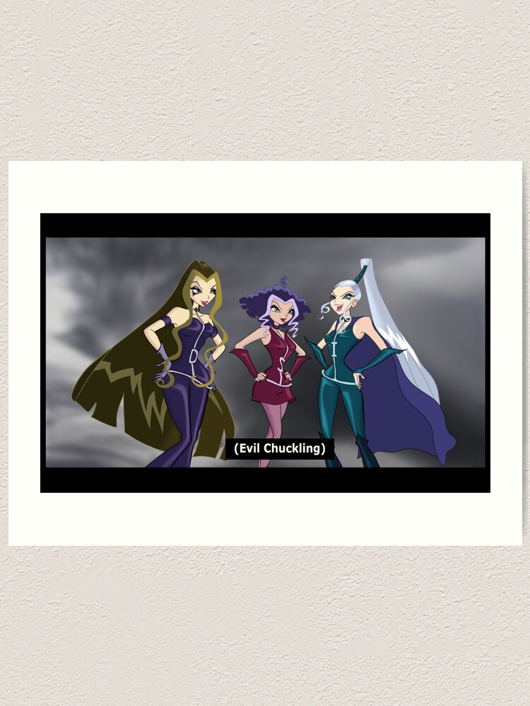 The Trix - Winx Club - Evil Chuckling Art Print for Sale by
