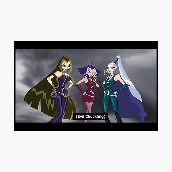 The Trix - Winx Club - Evil Chuckling Photographic Print for Sale