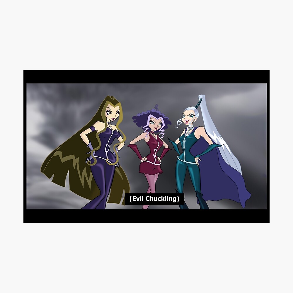 The Trix - Winx Club - Evil Chuckling Poster for Sale by Matildaaa