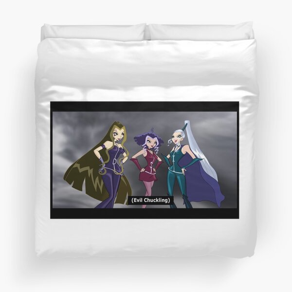 The Trix - Winx Club - Evil Chuckling Duvet Cover for Sale by Matildaaa