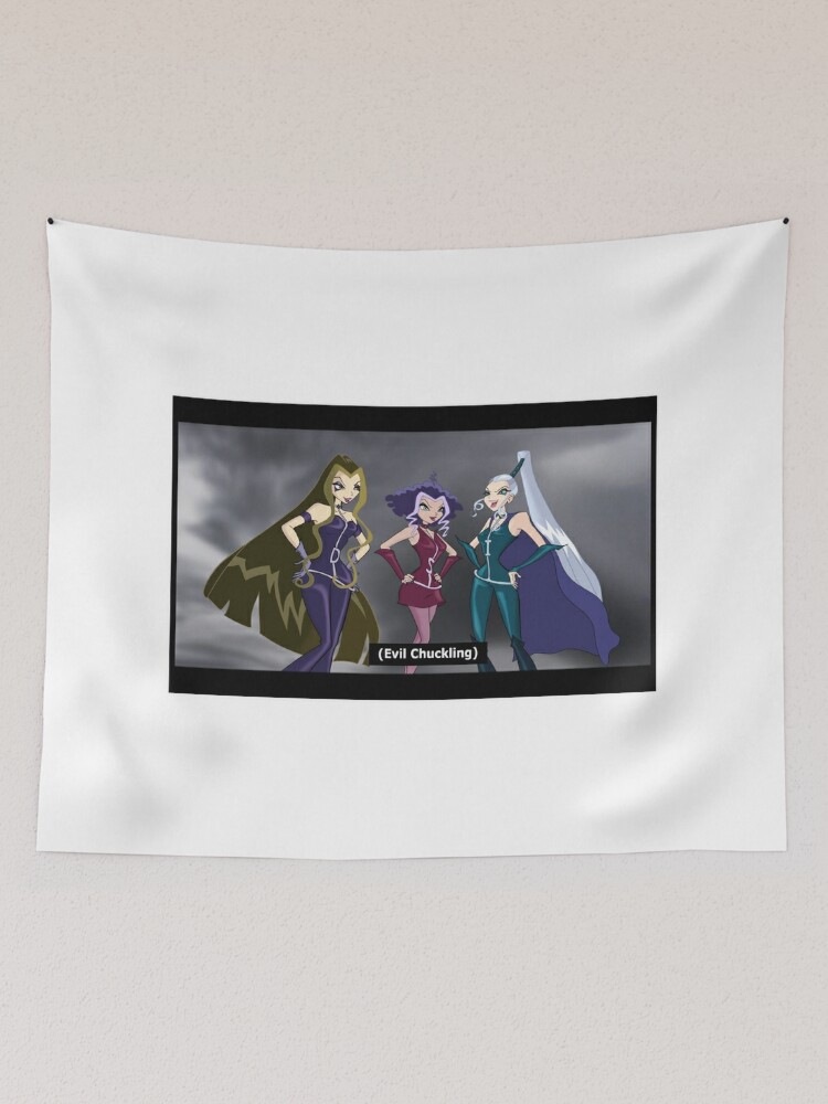 The Trix - Winx Club - Evil Chuckling Tapestry for Sale by Matildaaa