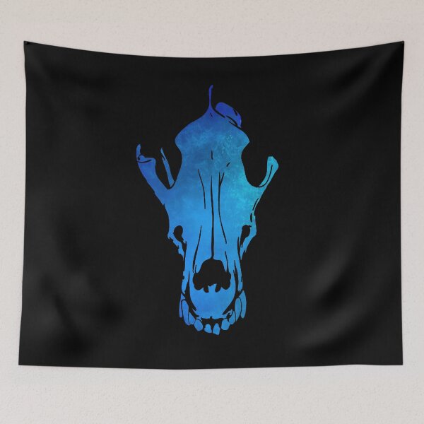 Item preview, Wolf Skull (Blue) designed and sold by geoceltic.