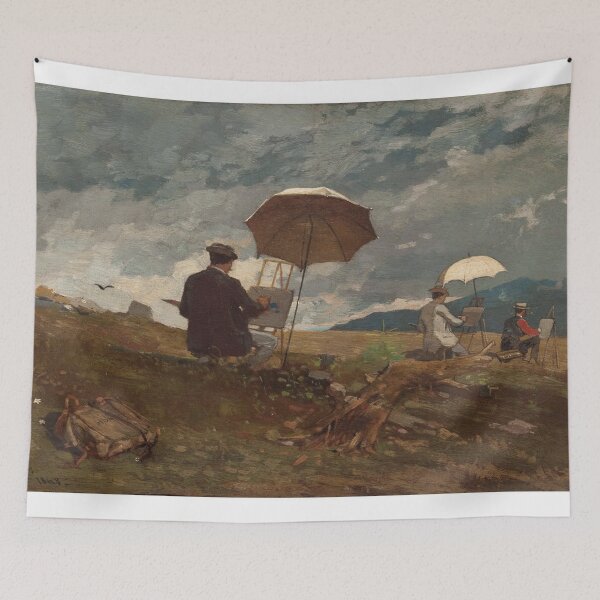 Item preview, Artists Sketching in the White Mountains - Winslow Homer - Vintage Art designed and sold by RickE.
