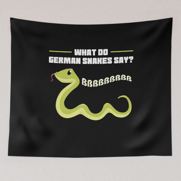 Aperçu de l'œuvre Que disent les serpents allemands? serpent ßßßß créée et vendue par MooonTees.