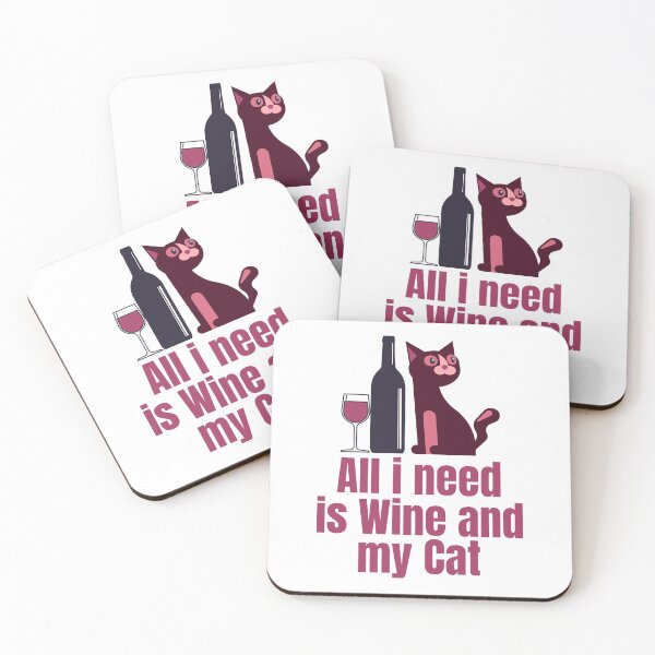 Item preview, All i need is Wine and my Cat designed and sold by hectorgool.