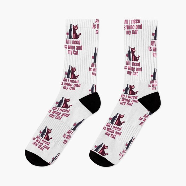 Item preview, All i need is Wine and my Cat designed and sold by hectorgool.