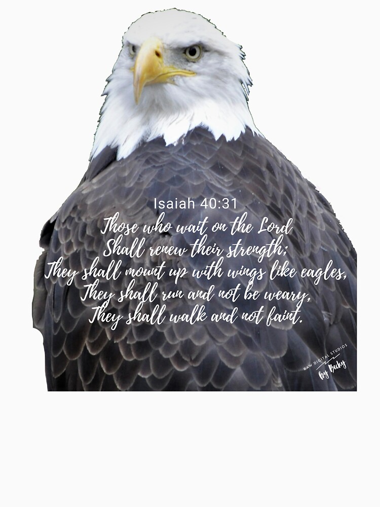 Mens Christian Mount Up Like Eagles Isaiah 40:31 Short Sleeve T