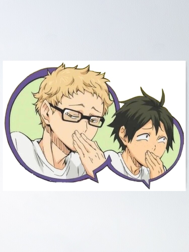 "Haikyuu!!-Tsukishima Kei and Yamaguchi Tadashi" Poster for Sale by