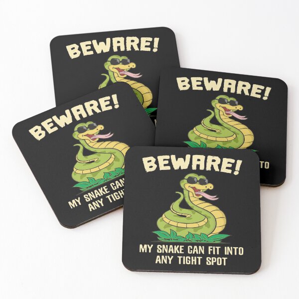 Item preview, Beware My Snake Fit Into Any Spot Snake designed and sold by MooonTees.