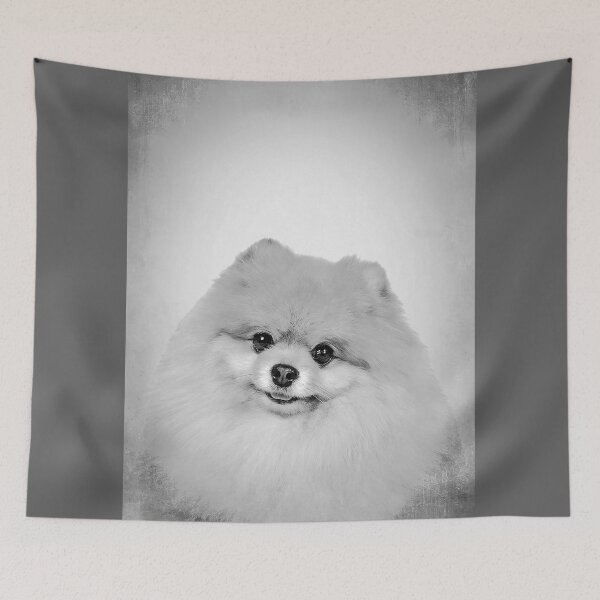 Item preview, Pomeranian dog - BW Vintage - D76 designed and sold by DecoVintage.