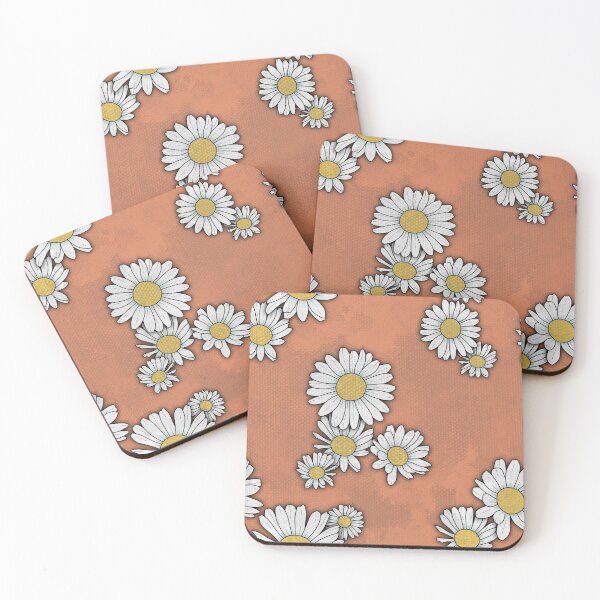 Item preview, Retro Daisy Floral Pattern (Dusty Pink) designed and sold by DifferentCreate.