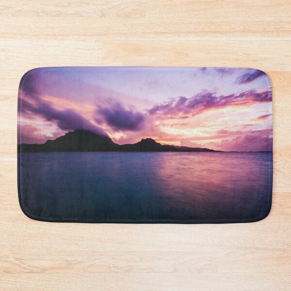 Item preview, Tropical Island Purple Ocean Sunset  designed and sold by newburyboutique.