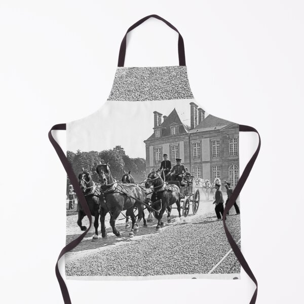 Item preview, r2732/ 15 Nostalgie " Le Haras du Pin " Finition 2021 "  Caléche et chevaux au galops (n&b)(t) Olavia-Olao Okaio Créations designed and sold by o.okaïo.