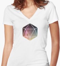 Galaxy of possibilities Women's Fitted V-Neck T-Shirt