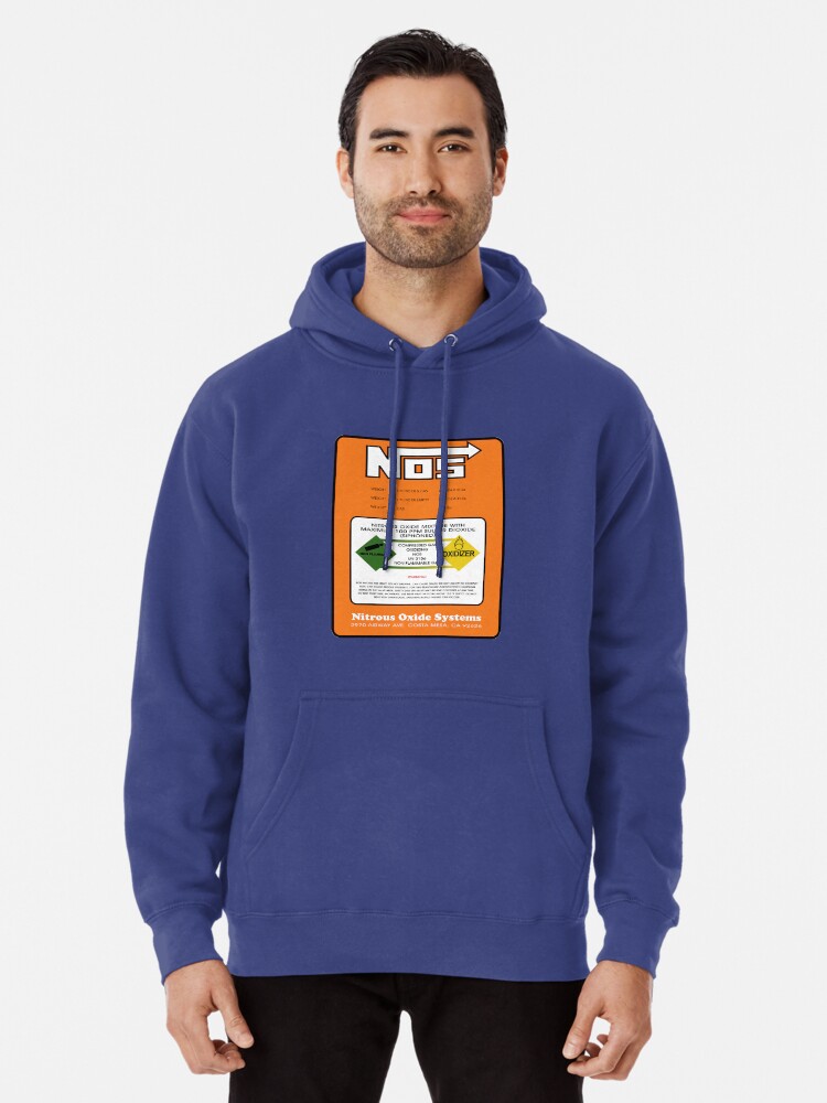 "NOS Nitrous Bottle Label" Pullover Hoodie by Haxyl Redbubble