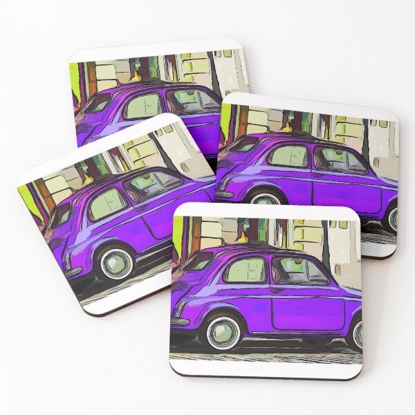Item preview, Cartoon style Fiat 500 designed and sold by mittie101.