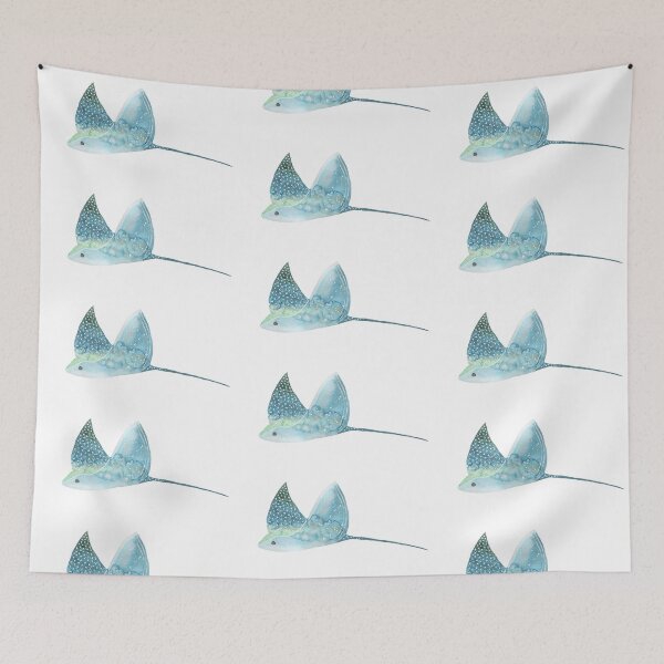 Item preview, Manta Ray Watercolor designed and sold by Wimsicalifornia.