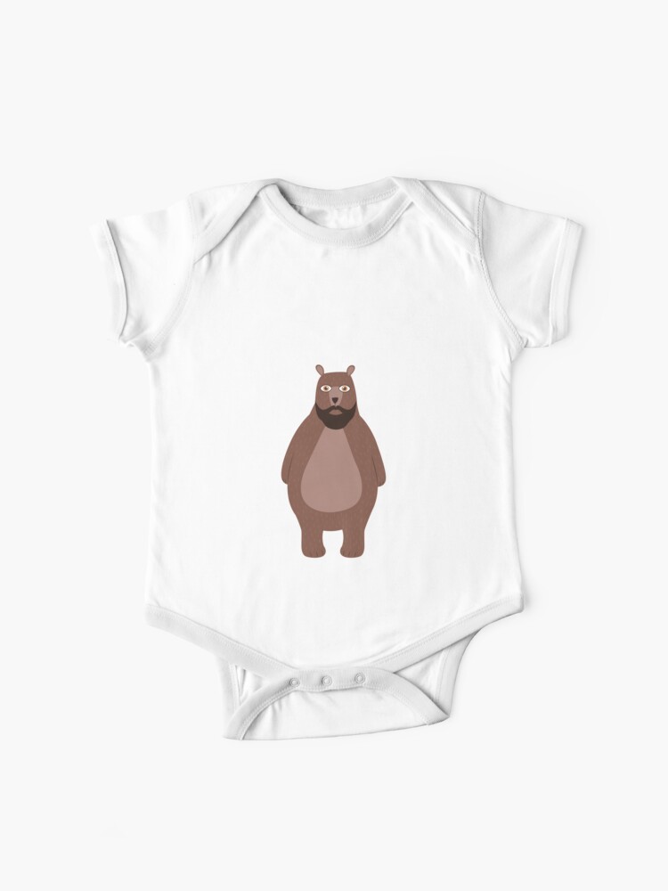 Body para bebé «Dibujos animados de papá oso con texto blanco» de  familytreebrand | Redbubble