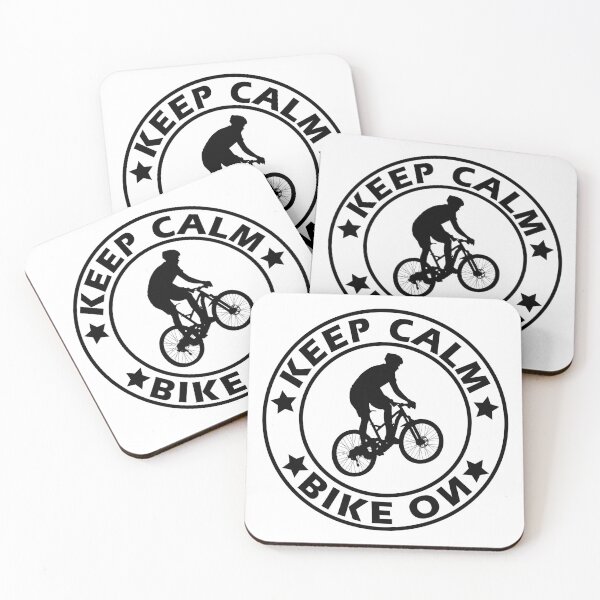 Item preview, Keep Calm and Bike On Bicycle Retro Vintage MTB designed and sold by DerNerd.