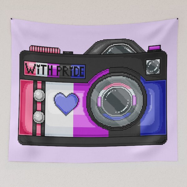 Item preview, Genderfluid Pride Pixel Camera designed and sold by MetallicWings15.