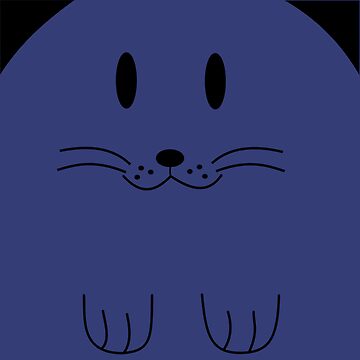 Artwork thumbnail, Cute cuddly kitten - blue by reIntegration
