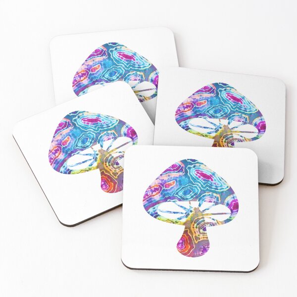 Item preview, Bright Rainbow Ripple Funky Tie Dye Mushroom designed and sold by ILoveTieDye.